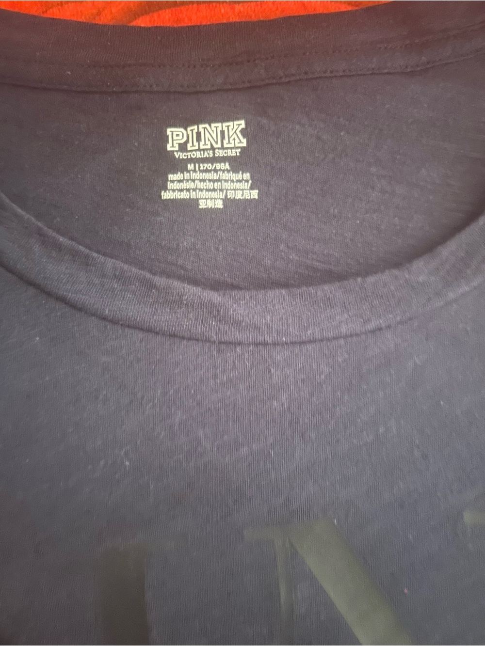 PINK Victoria's Secret Navy Short-Sleeve Crew Tee - Picture 3 of 3